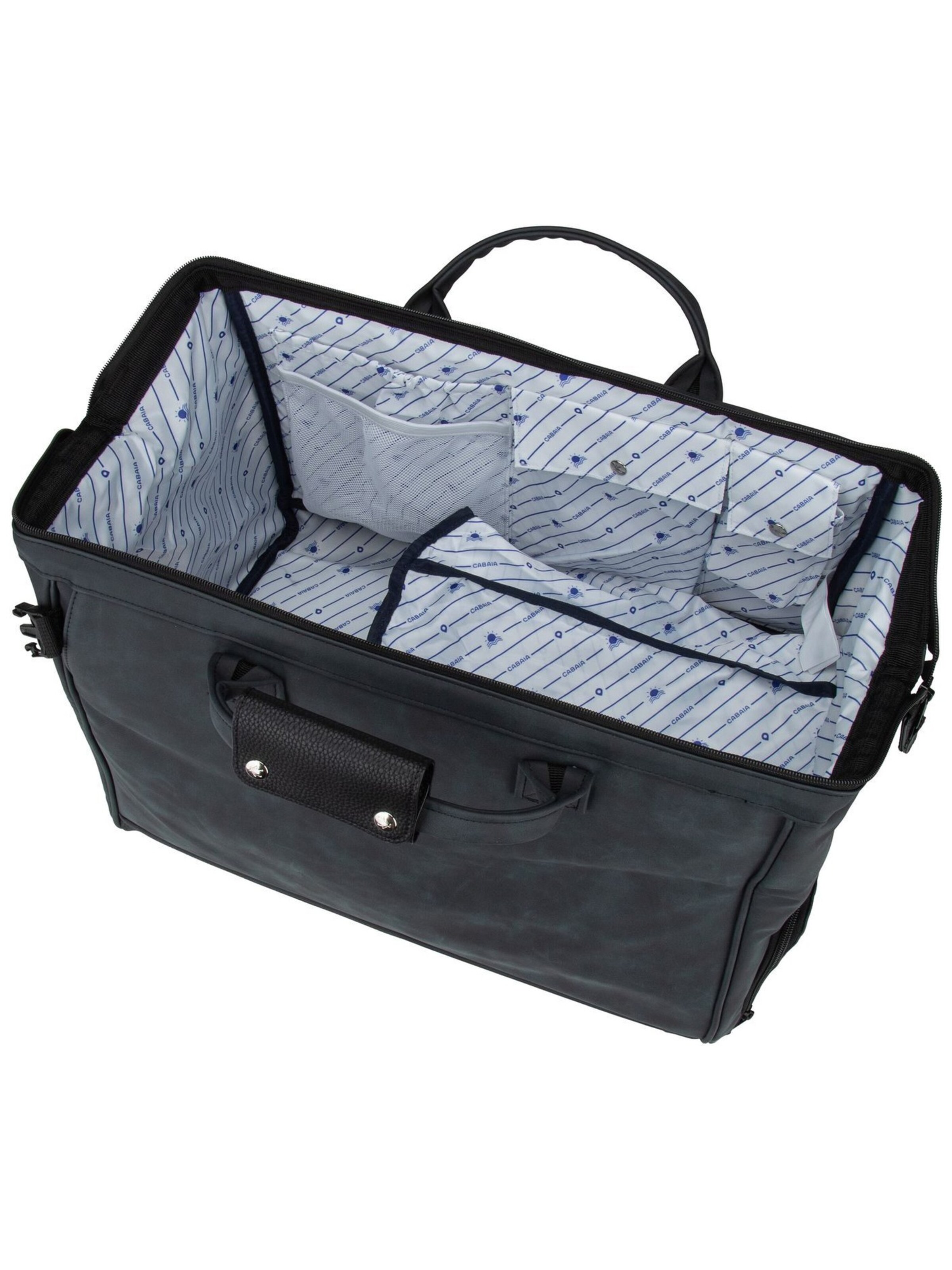 Cabaia Travel Bag 'V2 Vegan Nubuck' in Black