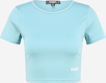 Missguided Petite Shirt in Blauw: voorkant