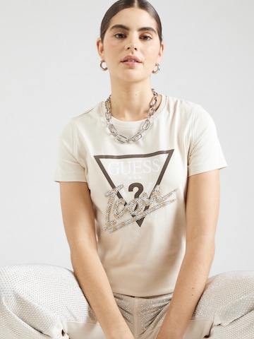 GUESS T-Shirt in Beige