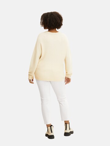 Tom Tailor Women + Pullover in Beige