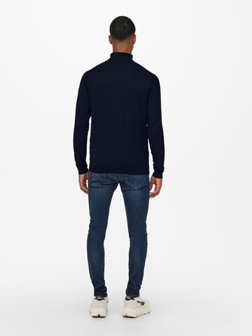 Pullover 'Wyler' di Only & Sons in blu