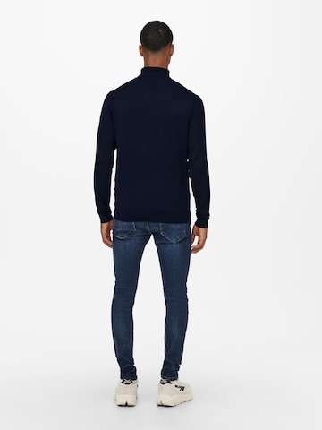 Only & Sons Pullover 'Wyler' in Blau