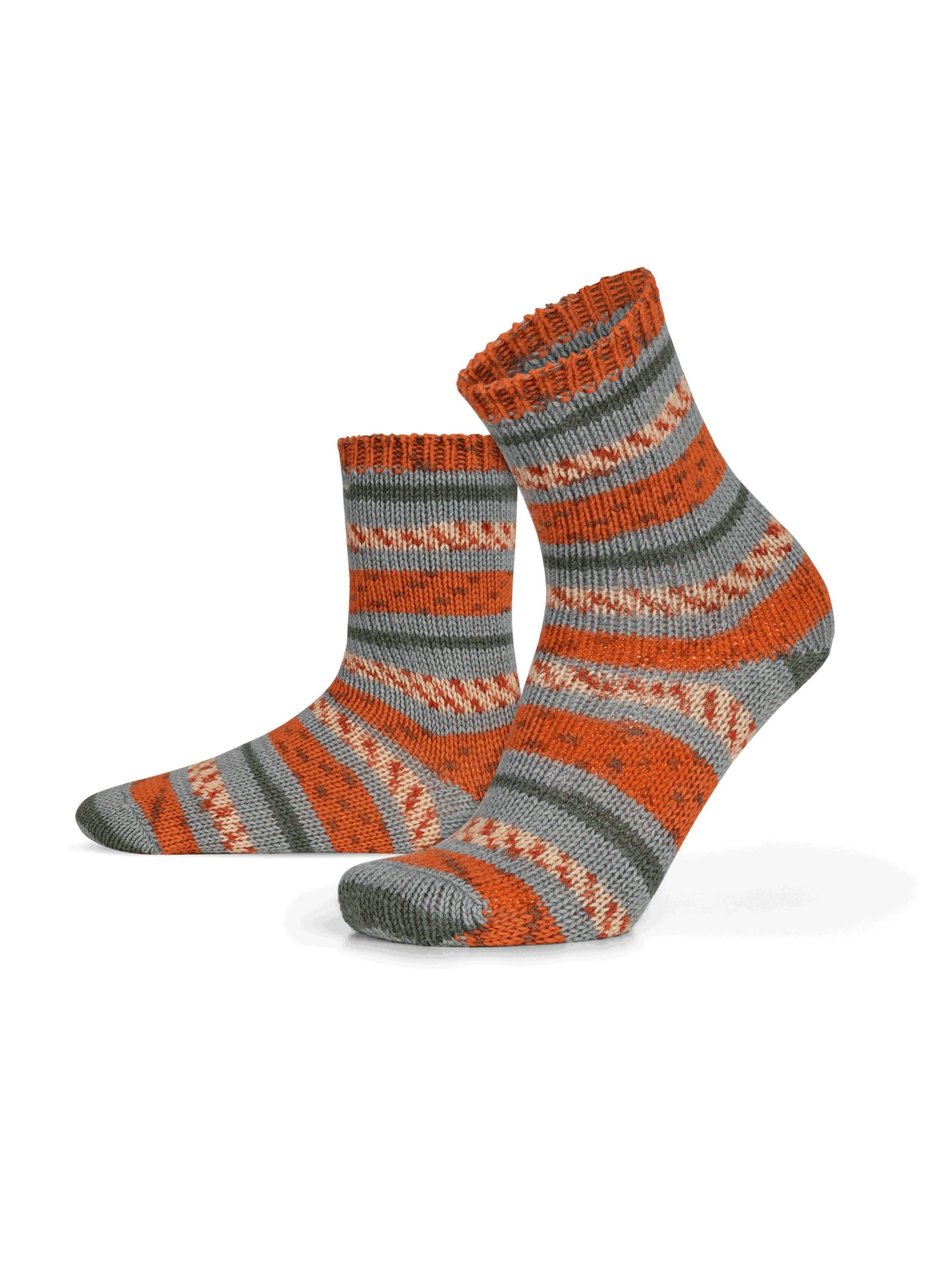 Chaussettes normani en orange
