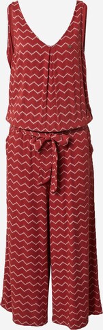 Ragwear Jumpsuit 'Suky Chevron' in Rot: predná strana