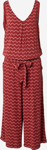 Tuta jumpsuit 'Suky Chevron' di Ragwear in rosso: frontale