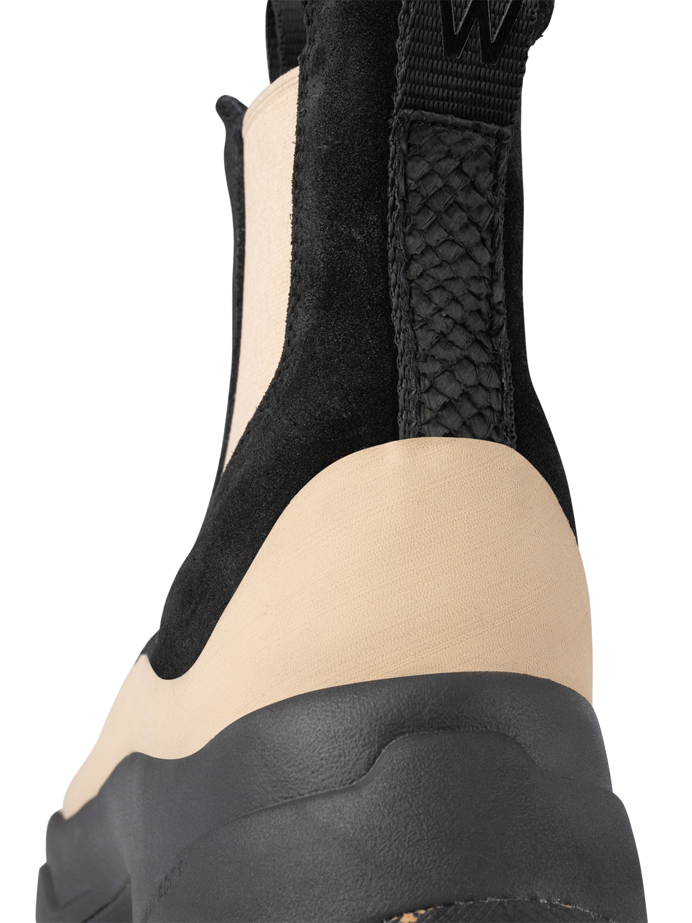 WODEN Chelsea boots ' Solveig Suede Waterproof ' in Zwart