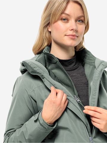 JACK WOLFSKIN Funktionsfleecejacke 'MOONRISE' in Grün