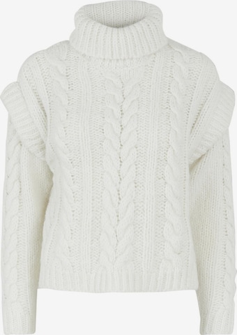 Pieces Maternity Sweater 'Fria' in White: front