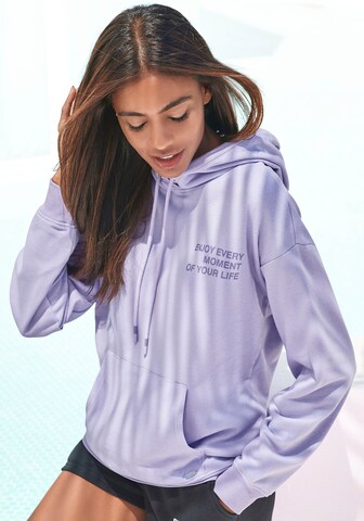 BUFFALO Sweatshirt in Purple: front