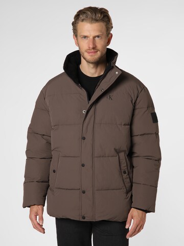 Calvin Klein Jeans Between-Season Jacket in Brown: front