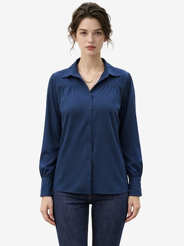 Yesfashion Bluse in Blau: Vorderseite