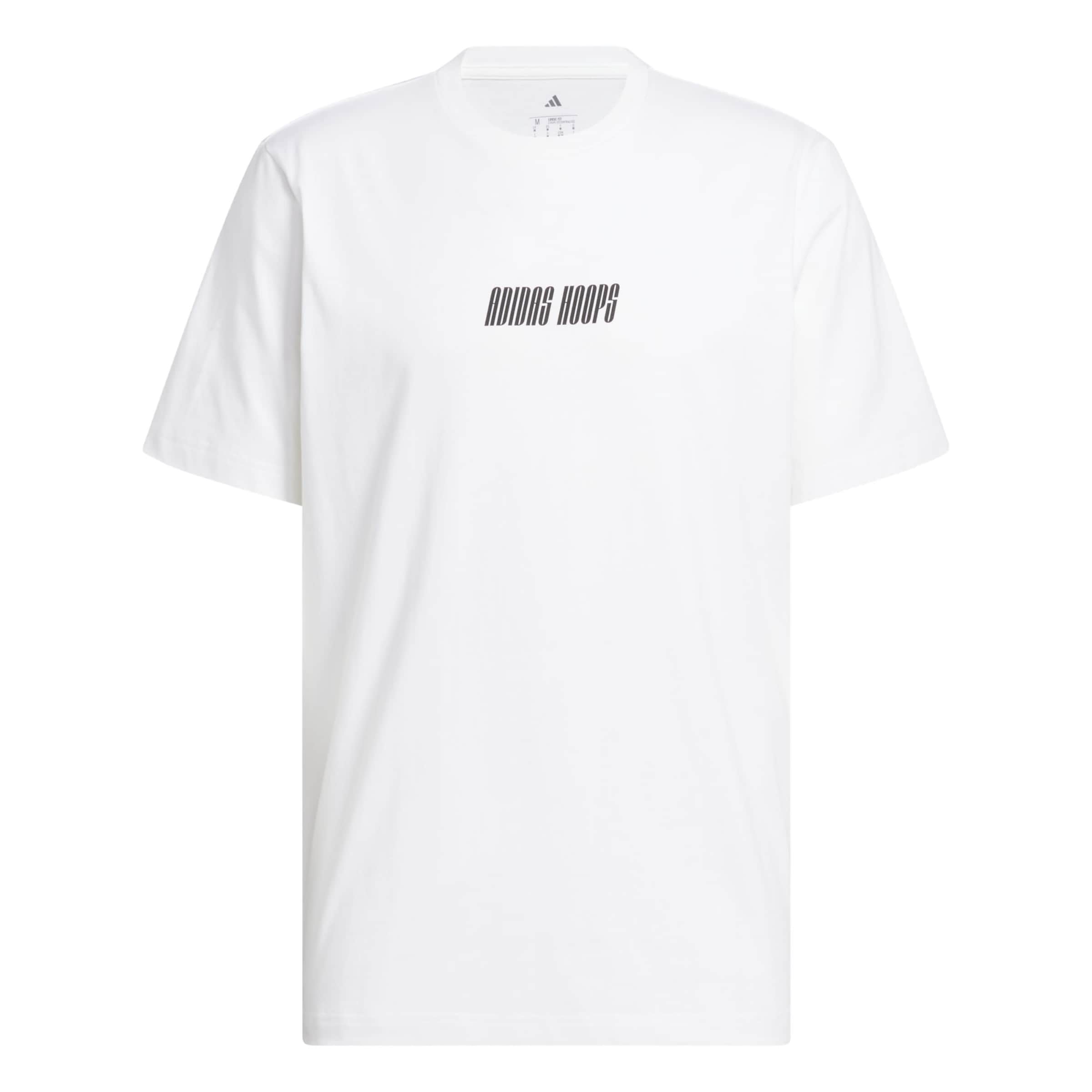 ADIDAS PERFORMANCE - Camiseta funcional 'Hoops' en blanco: frente
