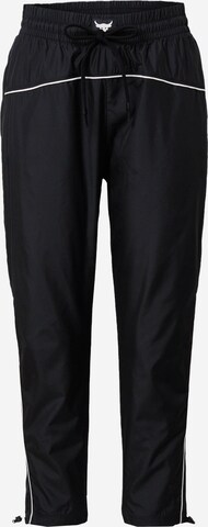 Tapered Pantaloni sport de la UNDER ARMOUR pe negru: față