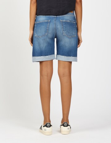Gang Wide Leg Shorts in Blau