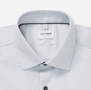 OLYMP Regular fit Button Up Shirt in Silver