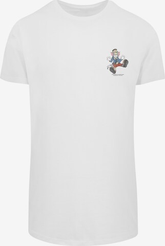 F4NT4STIC Shirt 'Tom and Jerry TV Serie Frankenstein Tom' in White: front