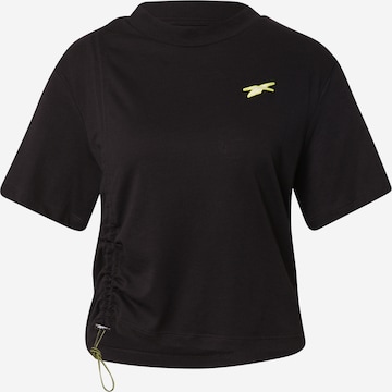 melns Reebok Sport Sporta krekls: no priekšpuses