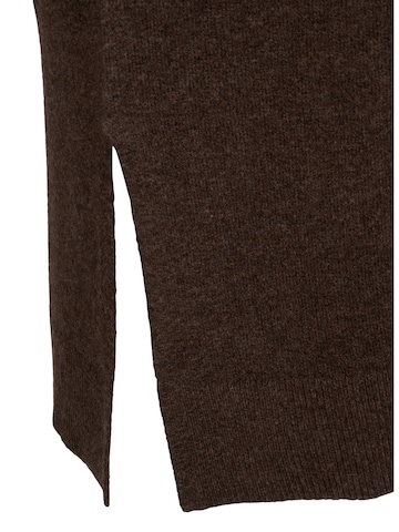 Zizzi - Vestido de punto 'MVista' en marrón