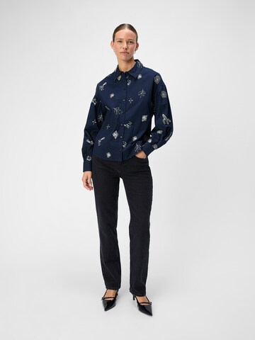 OBJECT - Blusa 'OBJJacket' em azul