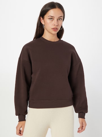 Gina Tricot Sweatshirt in Brown: front