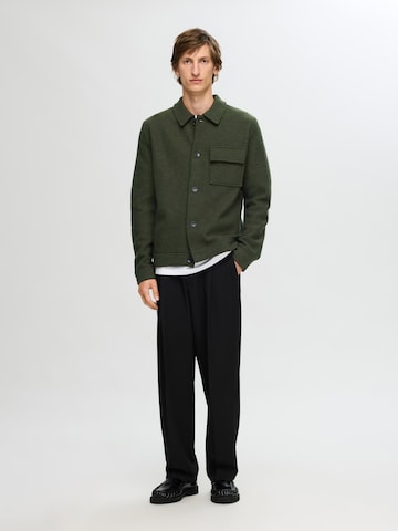 žalia SELECTED HOMME Kardiganas 'Nealy'