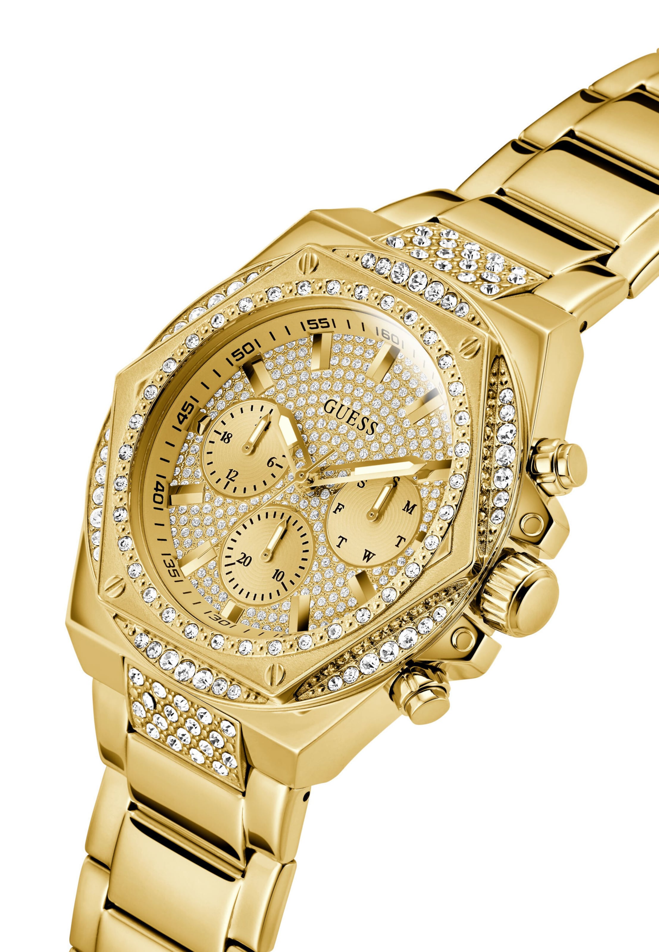 GUESS - Relógios analógicos 'Fury' em ouro