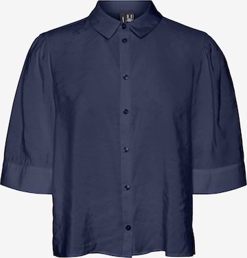 VERO MODA Blouse 'Queeny' in Blauw: voorkant