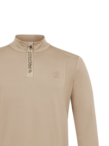 PROTEST Sportsweatshirt 'REWILL' in Braun