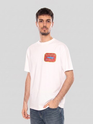 Thinking MU Shirt 'SARDINES AARON TEE WHITE' in White: front