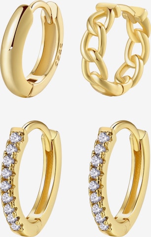 Hey Happiness Earrings 'Eternal' in Gold: front