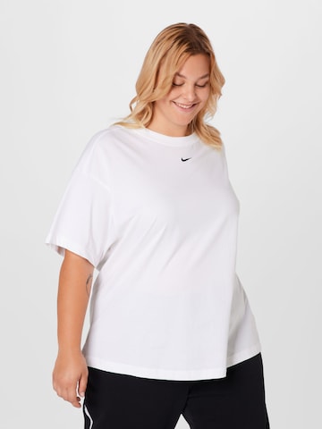 Nike Sportswear Funkcionalna majica | bela barva: sprednja stran