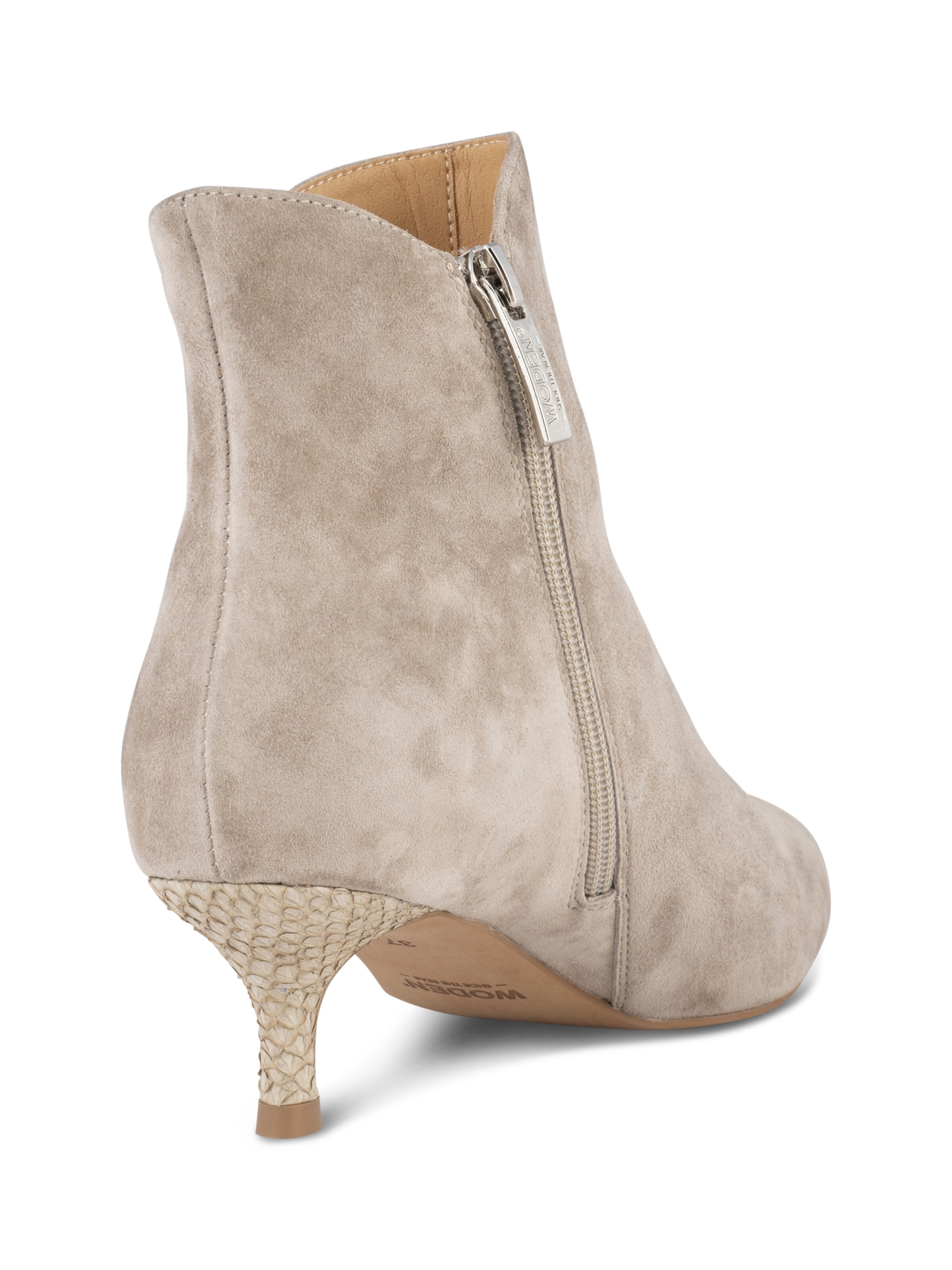 WODEN Ankelstøvler 'Saga Zip S' i grøn