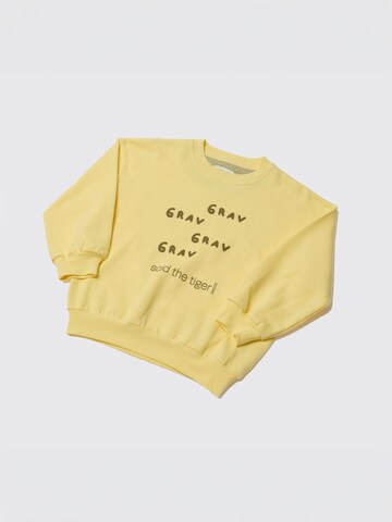 Maru + Bo - Sudadera 'SWEATSHIRT GRAV GRAV SLOGAN' en amarillo