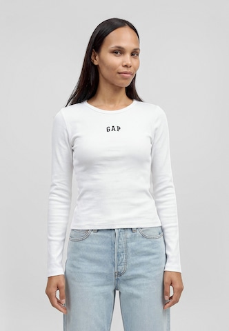 Gap Petite Shirt in White: front