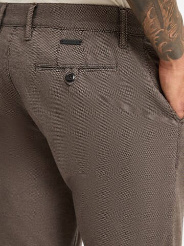 Alberto Regular Chino Pants 'Lou' in Brown