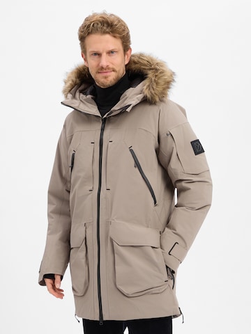 Didriksons Winter parka ' Zeus ' in Brown: front