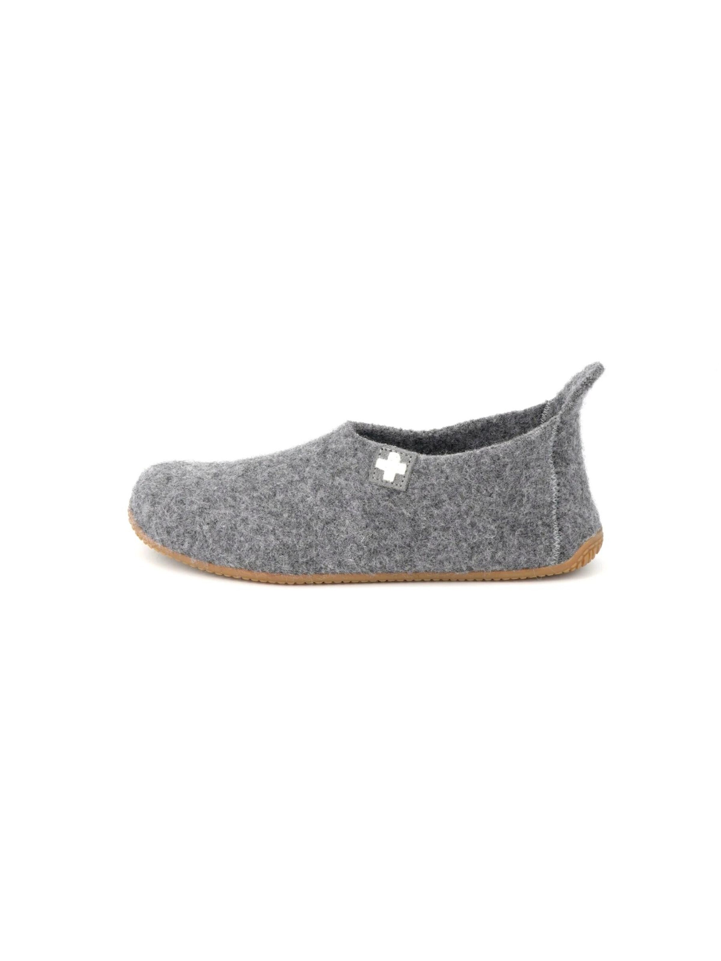 Living Kitzbühel Slippers 'Hahnenkamm Hahnenkamm' in Grey: front