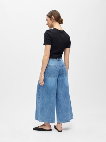 Wide leg Jeans 'OBJFULLA' di OBJECT in blu