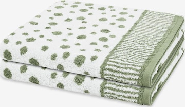 ROSS Towel 'Punkte allover' in Green: front