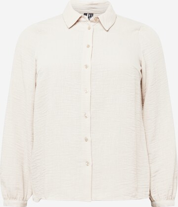 Vero Moda Curve Blouse 'CHRIS' in Wit: voorkant