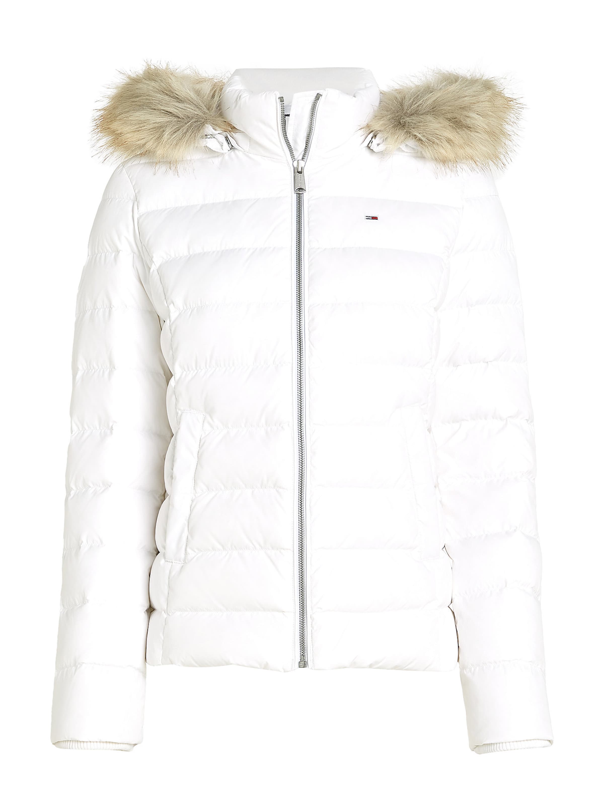 Tommy Jeans Зимно яке в бяло: отпред