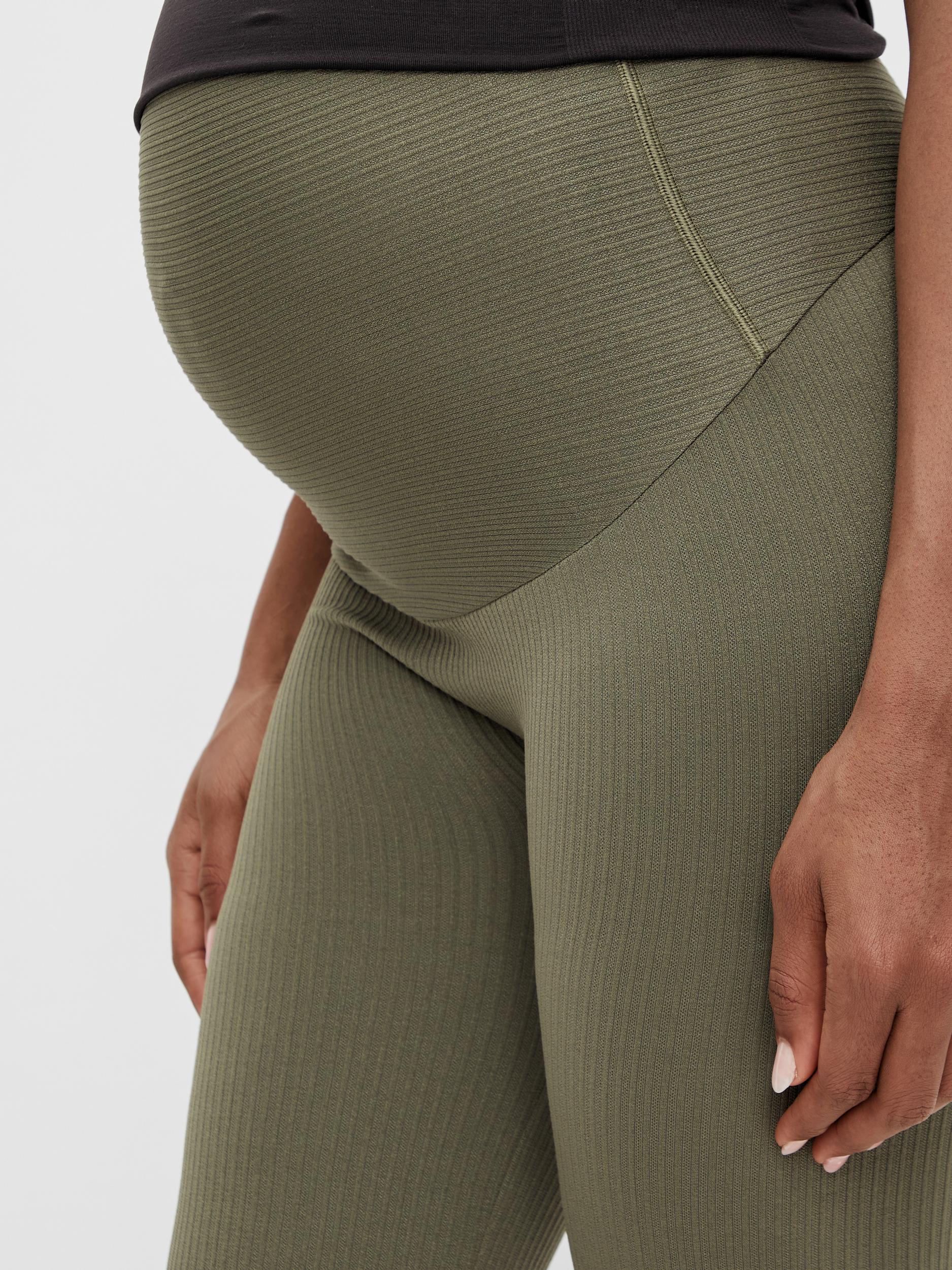 MAMALICIOUS Leggings Luv Seamless in Oliv 