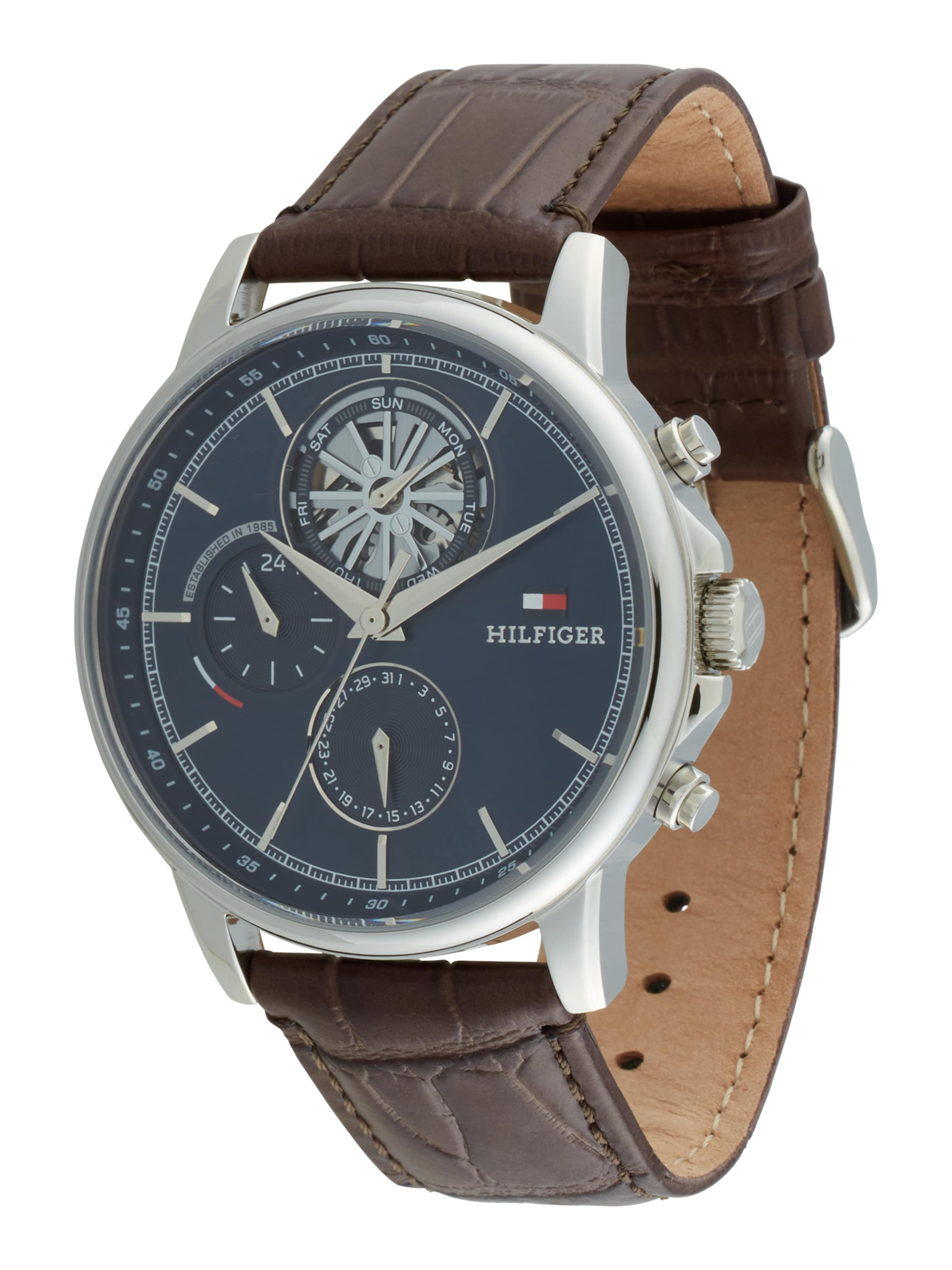 TOMMY HILFIGER - Relógios analógicos 'STEWART' em castanho: frente