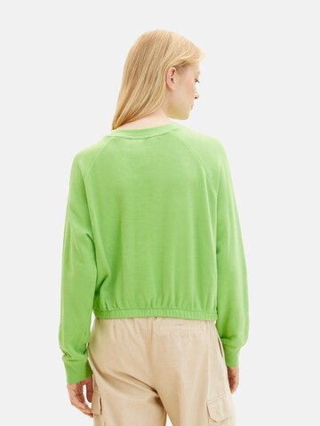 TOM TAILOR DENIM Sweatshirt in Green