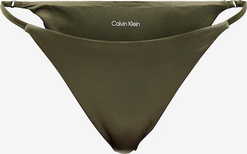 žalia Calvin Klein Swimwear Bikinio kelnaitės: priekis
