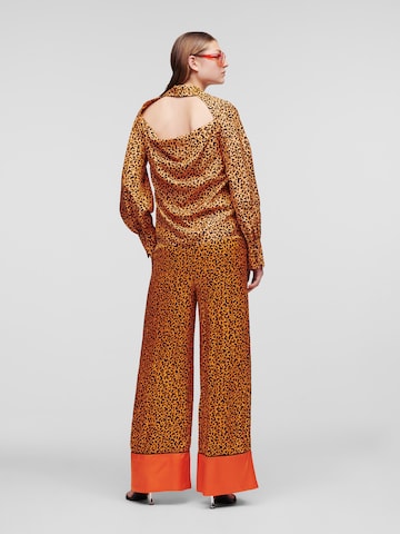 Bluză de la Karl Lagerfeld pe portocaliu