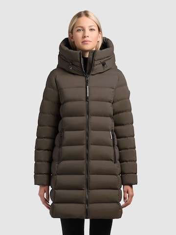 Manteau d’hiver 'Nekar2 ' khujo en marron : devant