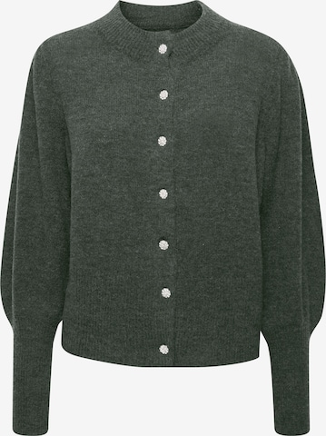 PULZ Jeans Knit Cardigan 'ASTRID' in Green: front
