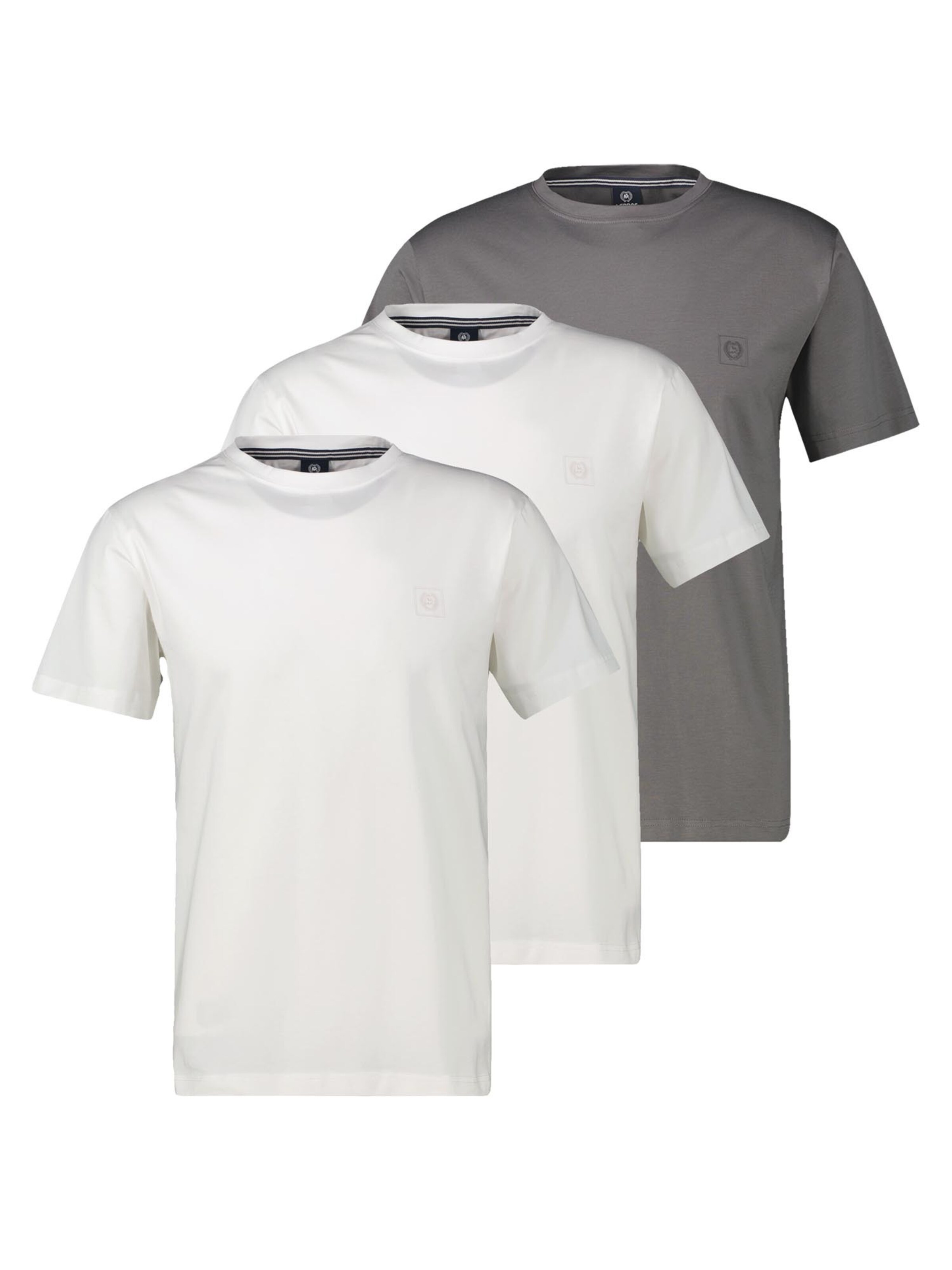 LERROS Shirt 'Basic' in Zilver: voorkant