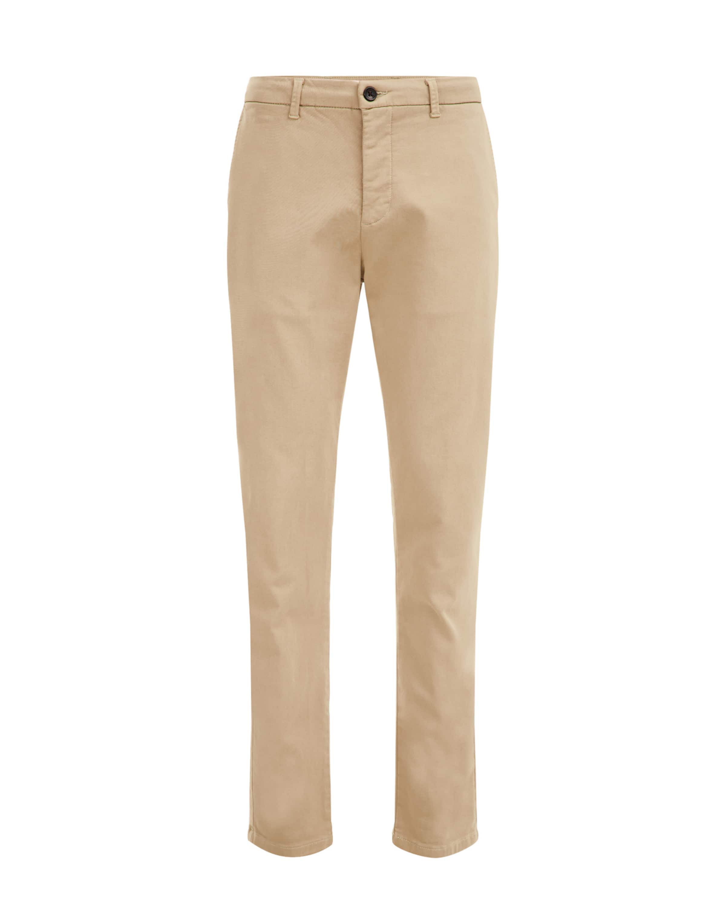 Slimfit Pantaloni chino di WE Fashion in beige: frontale